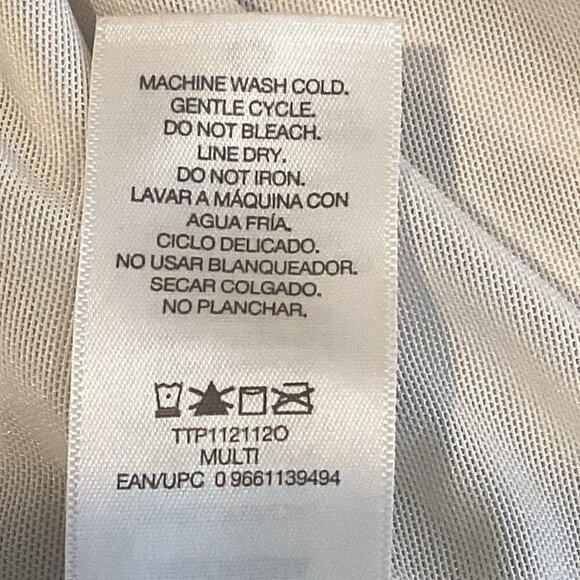 Time and Tru Blue Striped 1 Piece Swimsuit Plus Sz 2X (20W-22W) #244A - Picture 5 of 6